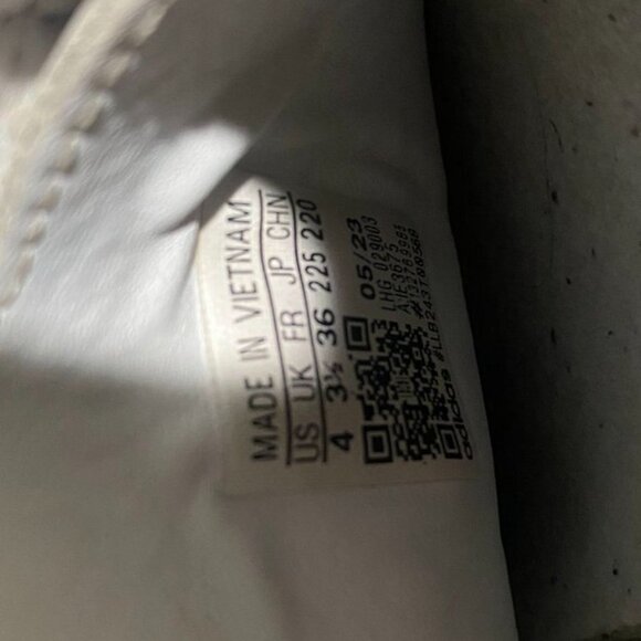 Adidas Samba Classic Leather Sneakers White Black Girls 4 - Picture 6 of 10